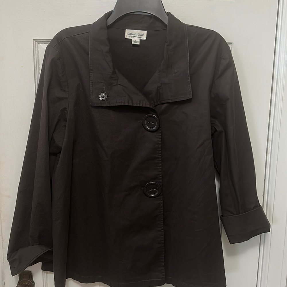 Coldwater Creek size large brown blazer